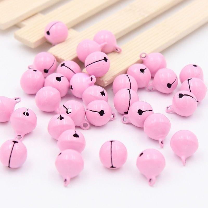 1.4CM Candy Color Enamel Small Bell Keychain Pendant for Pet Collars