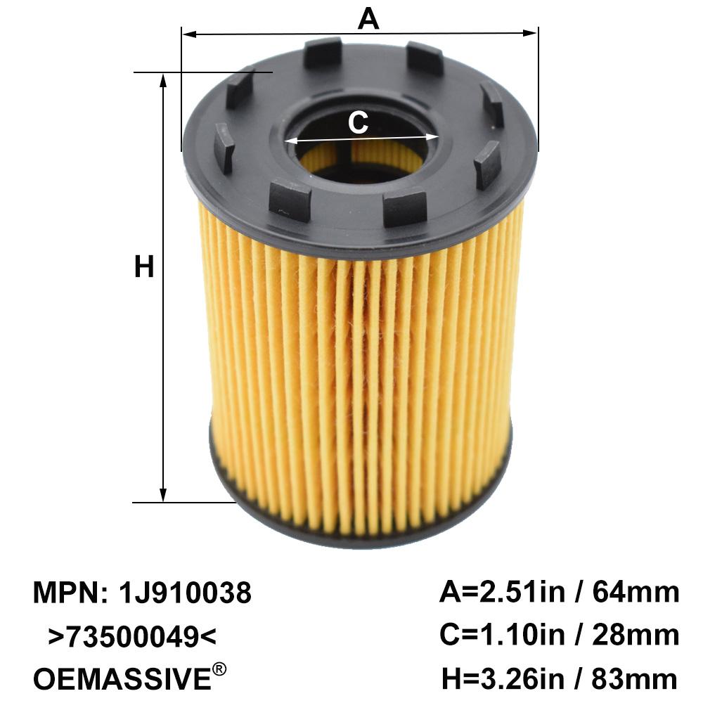 73500049 Oil Filter For Alfa Romeo Chrysler Fiat Jeep Lancia Opel Suzuki Vauxhall Abarth Ford 1248cc 1368cc Engine Protector