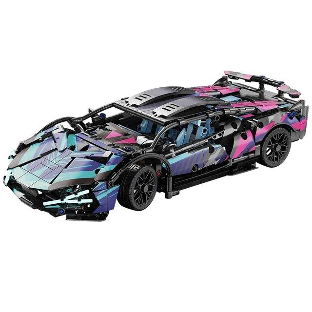 

1:14 Lambor City Super Cars, модельные блоки, строительные наборы, научная фантастика, автомобиль, кирпичи, игрушки для мальчиков, детей, взрослых, рождественские подарки белый