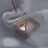 Summer 2024 Women's Fan-Shaped Shell Necklace: Trendy, Light Luxury Clavicle Chain