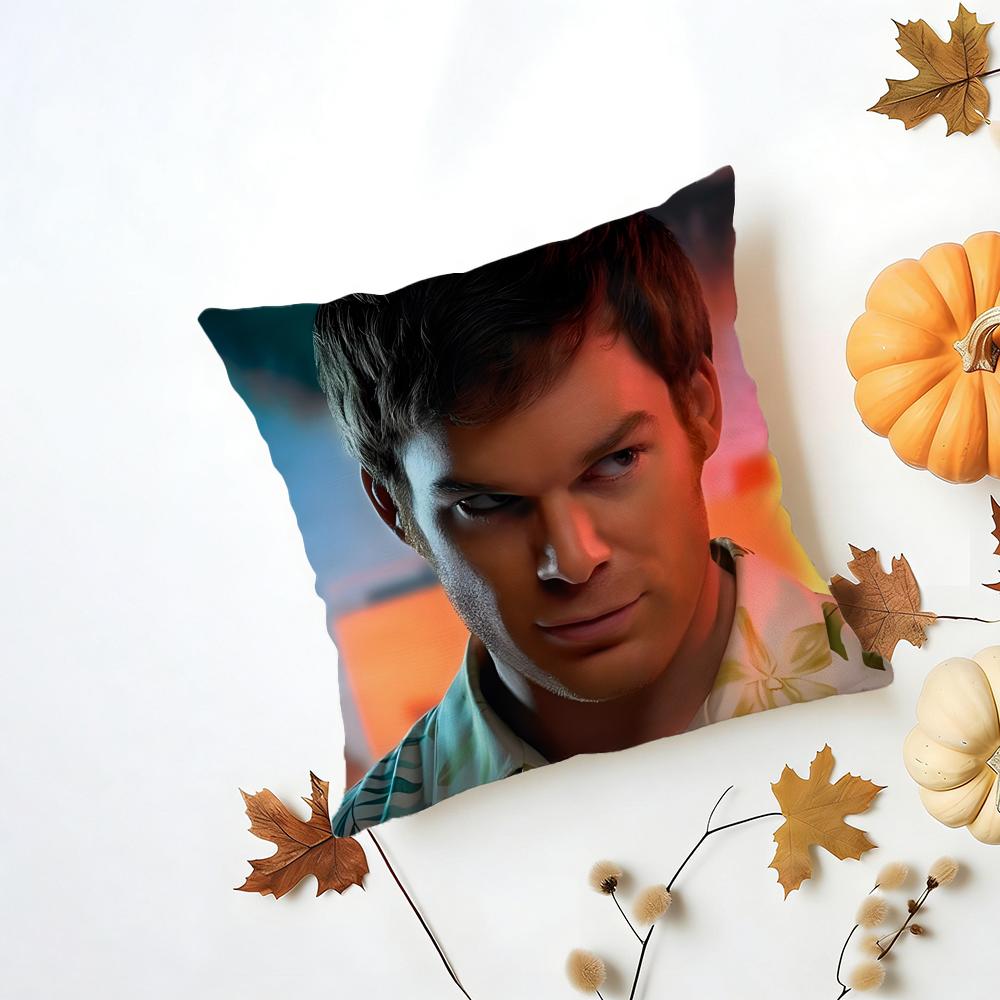 Fashion Stoic Actor Reserved MMichael C Hall Cushion Cover Washable Linen Pillowcase Soft for Daily Sofa Bed Home Room Decor