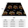 1pc Blanket Black Game Pad Player 3D Printed Comfortable Flannel Blanket for Home Living Room Bedroom Decoration Birthday Gift