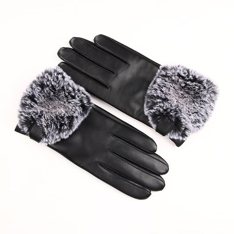 Hengyuanxiang Women's Sheepskin Touchscreen Winter Gloves