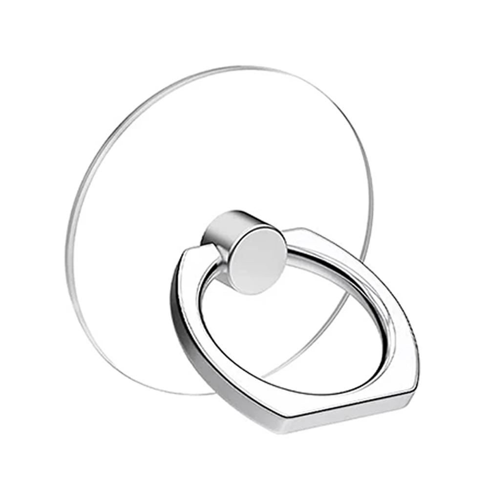 Transparent Mobile Phone Ring Holder Stand 360° Rotation Clear Finger Grip Car Phone Mount Stand Compatible Various iPhones Case