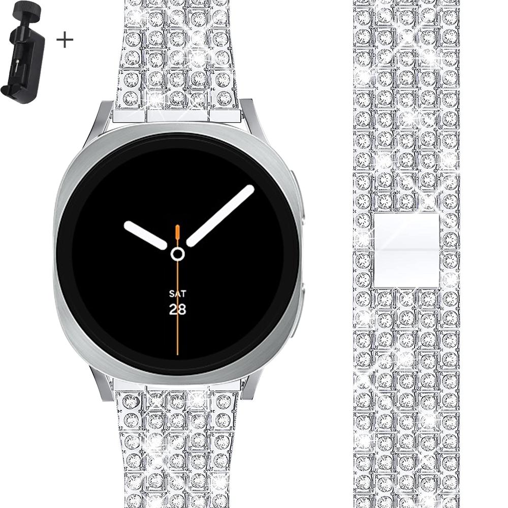 Diamond Band for Samsung Galaxy Watch 8 strap 40mm 44mm Sturdy stainless steel bracelet correa galaxy watch 8 classic 46mm belt