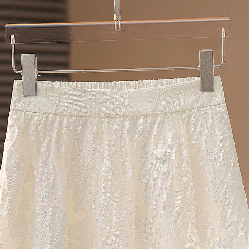 Loose-Fit A-Line Midi Skirt