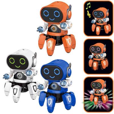 Electronic Toy Dancing Robot Charging Smart Dancing Robot with Music LED Light Walking for Boys Gift