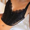 TERMEZY Sexy Spitzen-BH für Frauen, drahtfreie Weste, Unterwäsche, süße weibliche Hochzeits-Bralette, französische Korsett-BHs, Stickerei-Dessous