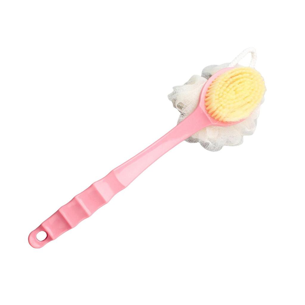 Double Side Long Handle Back Shower Brush Cleaning with Hanging Hole Ergonomic