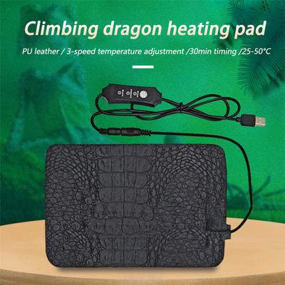 2 Pcs/set Leather Pets Heating Pad Usb 3 Heat Settings Adjustable Temperature Waterproof