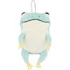 Shinada Global Mochi Series Carry Frog Plush Toy Light Blue Mini 7x5x14cm Animal MOKR-0088LB