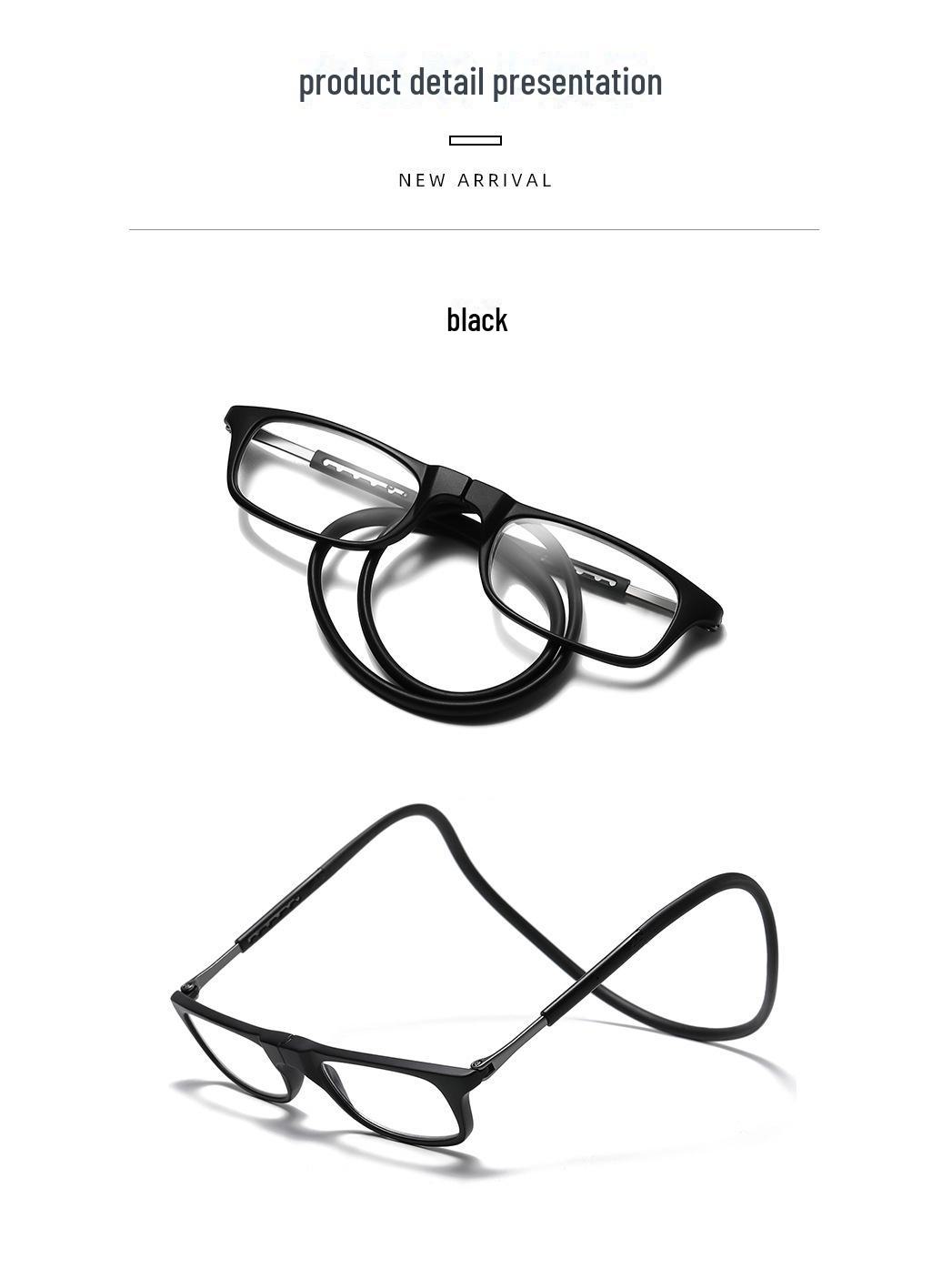 

Бесплатная доставка Магнитные очки для чтения TR90 – легкие, с креплением на шее, с защитой от синего света, унисекс, удобные +2.00 чёрный