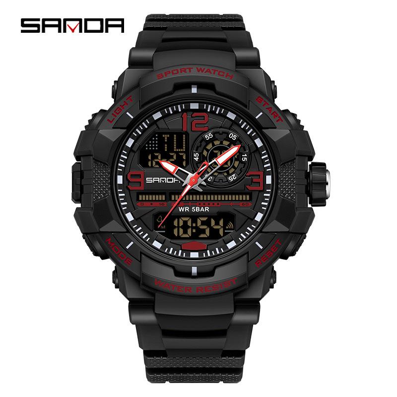 Orologio Sportivo Multifunzione Impermeabile Luminoso Sanda per Uomo e Donna