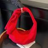 Persalized Sleeve Lace-up Crossbody Bag Women Large Capacity Commuting One Shoulder Bags Casual Versatile Travel Underarm Pack
