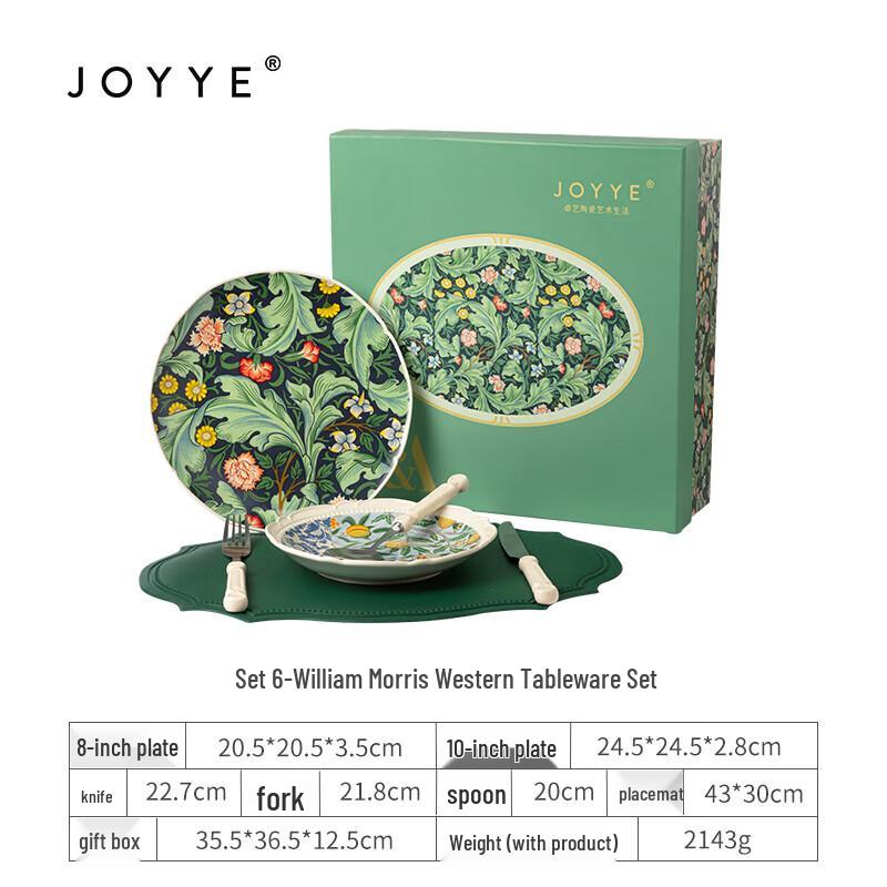 JOYYE William Morris Ceramic Tea Set