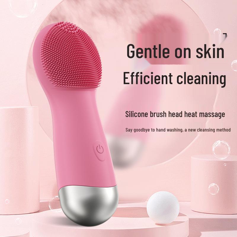 Electric Silicone Facial Cleansing Brush & Pore Cleaner