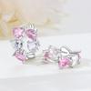 Orstarry S925 Silver Earring FOREVER Love Heart Earrings for Women Birthday Valentine's Day Gift Silver Jewelry