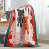 Multi-Layer Gauze Jacquard Floral Throw Blanket 80x160cm, Quick Dry Absorbent Large Cotton Bath Towel Soft Beach Towel for Couch Bed Napping Decor