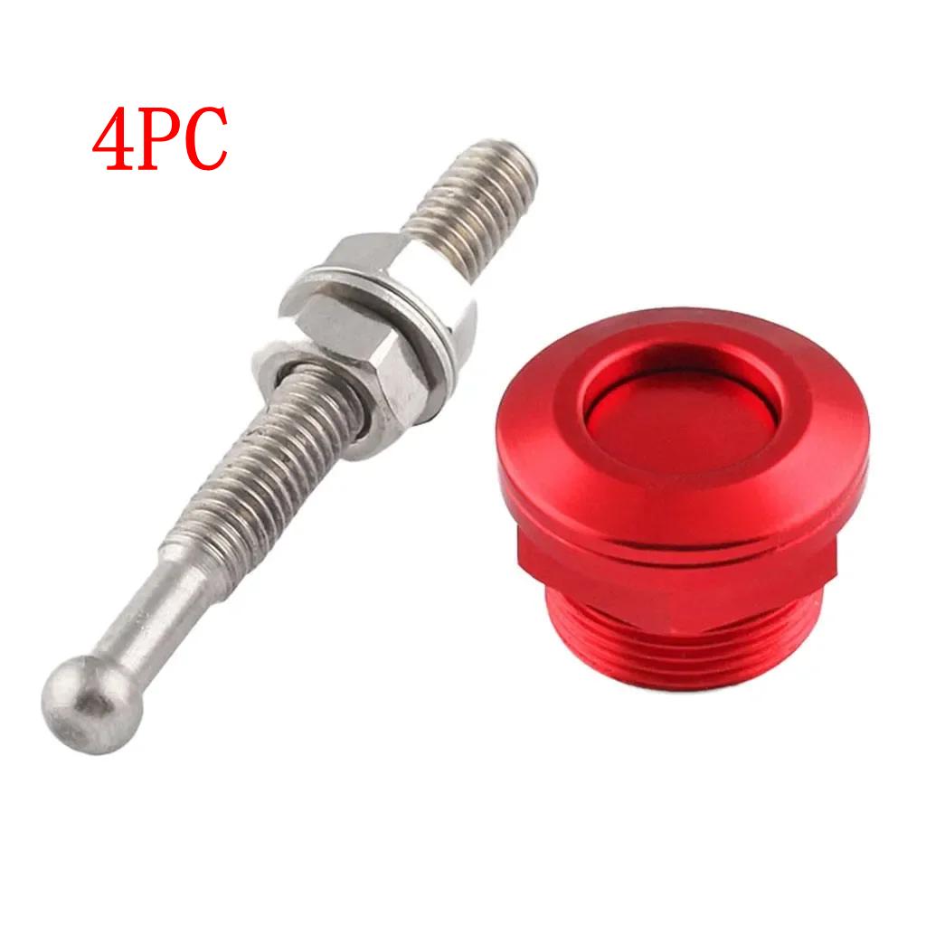 1Pc/4Pc Universal 22mm Car Push Button Bonnet Hood Pin Lock Clip Kit Quick Release Latch Engine Bonnets Auto Accessories HL-1001