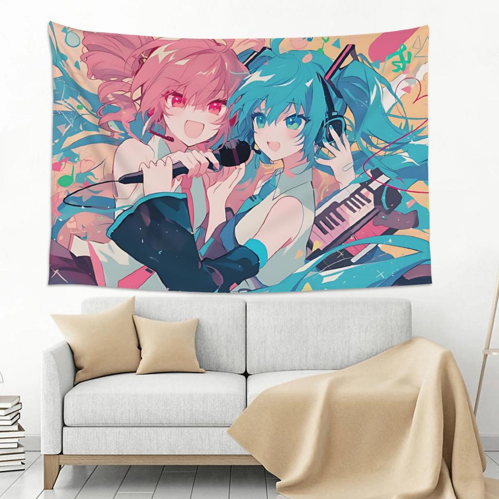 Cute Cartoon Anime Girl Tapestry Wall Hanging Blanket Tapestry Home Decor Items Wall Decorations