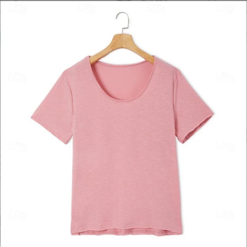 Mens Deep U Neck Short Sleeve T Shirt Textured Stretch Casual Beach Slim Fit Summer Basic Tee