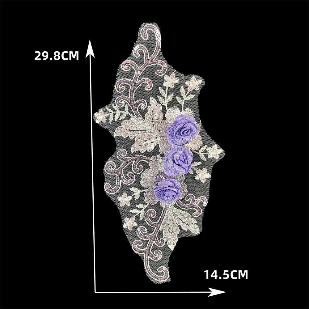 Diy Polyester Hand-Sewn Clothing Clothing Accessories Decoration Cheongsam Dress Dress Performance Dress Wedding Decoration