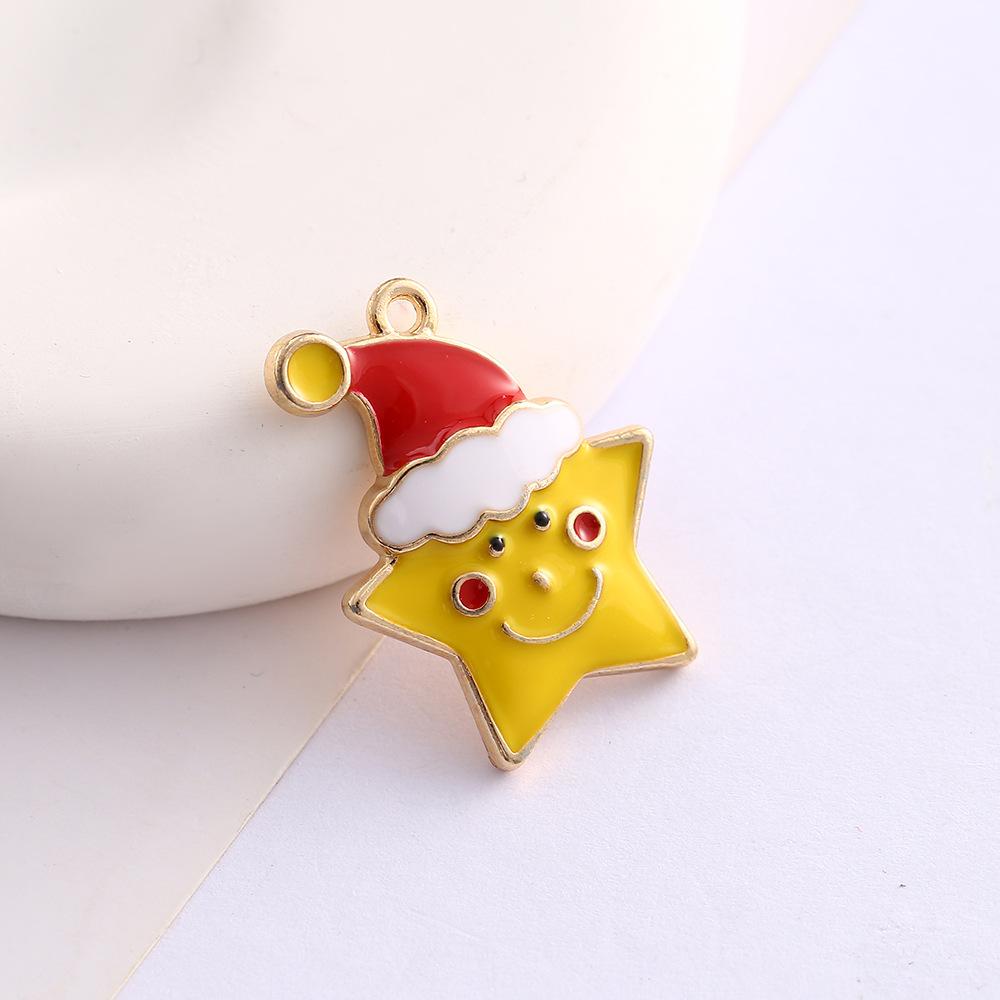 Alloy Drip Cartoon Santa Snowman Bells Diy Bracelet Pendant Pendant Accessories