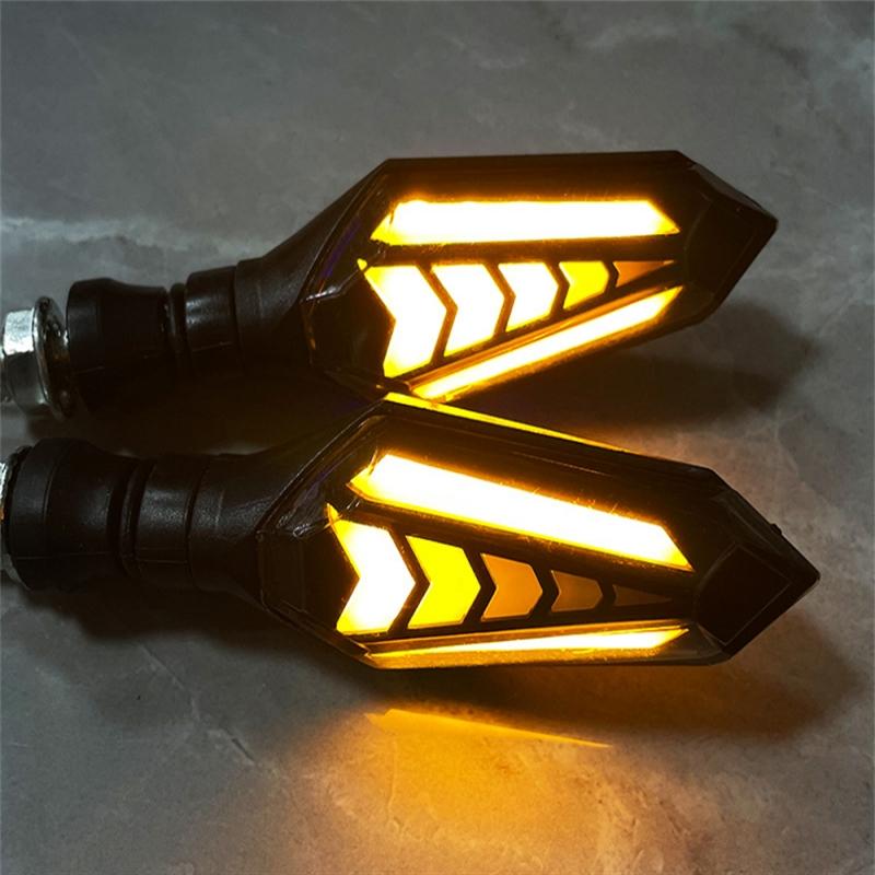 Motorcycle LED Turn Signal Lamp Sequential Flowing Flash Indicator Lights Running Light Arrows LED Motorcycle Turn Signals Lamp