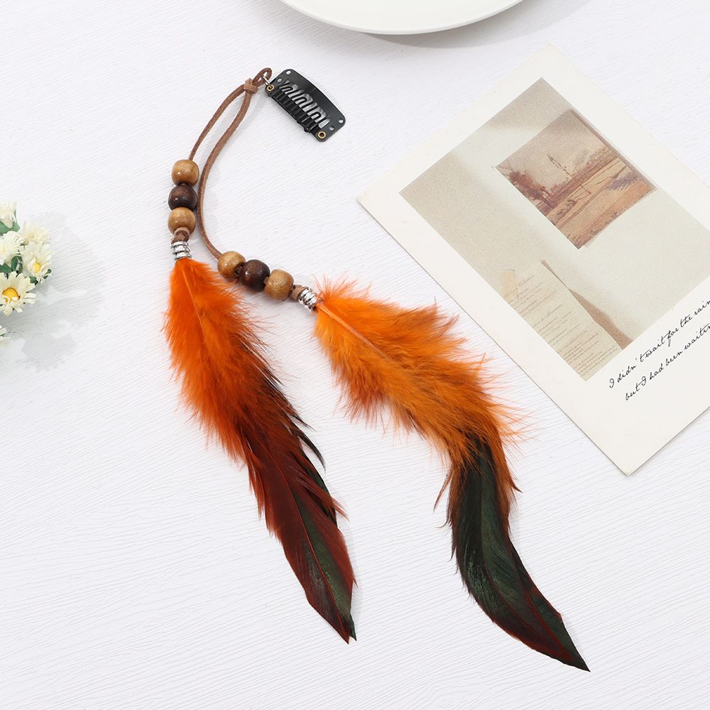 Fashion Extensions Handmade Indian Hippie Headpieces Headband Headwear Novelty Hairclips Feather Hair Rope