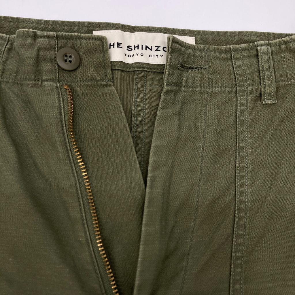 THE SHINZONE 24MMSPA03 24Stainless Steel Khaki Washed Baker Pants Bottoms 34 khakiUsed