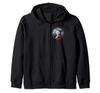 Mother and Mrs. Santa Hat Poinsettia Hollies Christmas Zip Hoodie