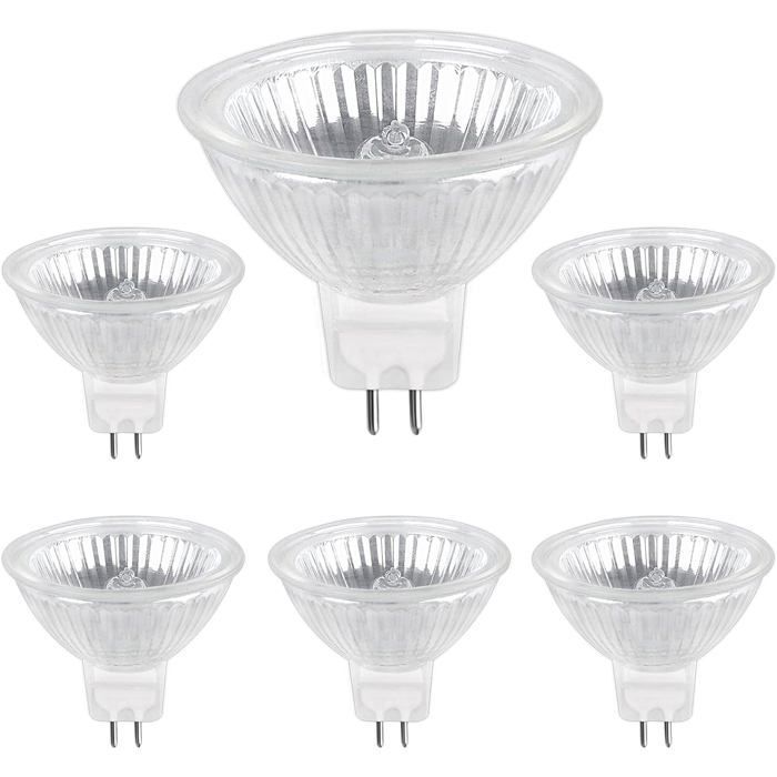 Ampoule halogène - AIMOONSA - MR16 GU5.3 - 50W 12V - 800 lm - Blanc chaud 2700K dimmable