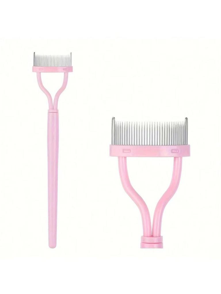 Foldable Semi-Arc Steel Needle Eyelash Comb