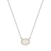 PAIGEFLYNN JEWELRY [925 Silver] Mu Pale Oval Necklace