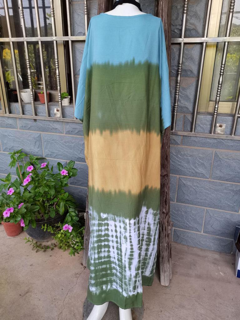Rayon Printed Beach Cover-up Robe - Resort Casual Bikini Style 786