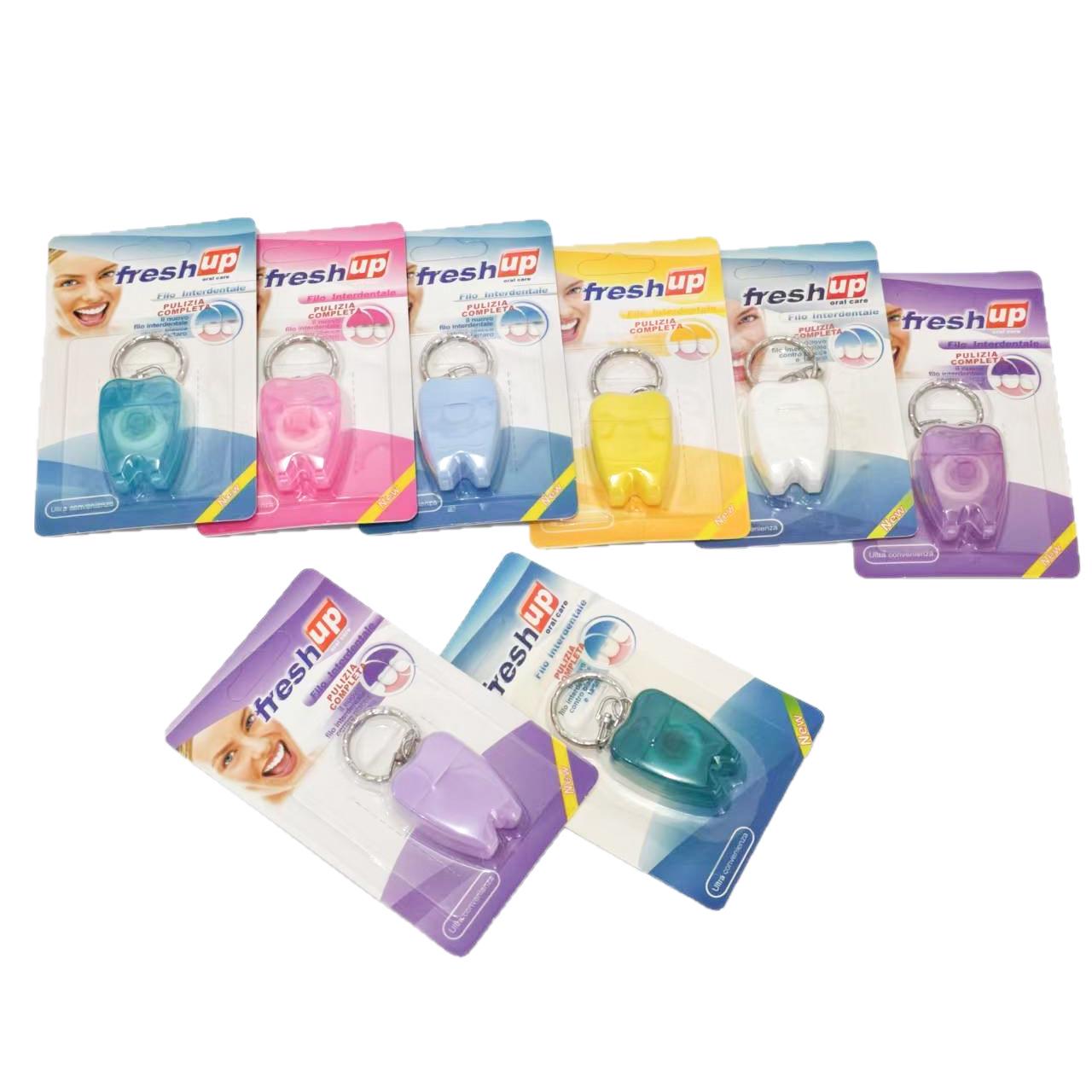 

Mint-Flavored Deluxe Tooth-Shaped 15m Floss Blister Pack