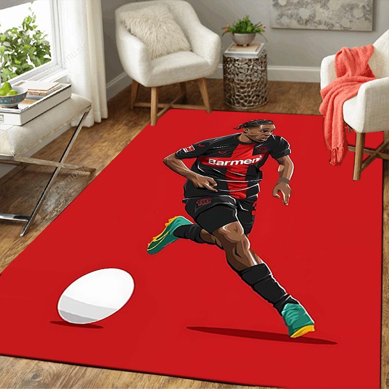 1pc Moroccan Football Player Rug, Office Carpet Indoor Outdoor Entrance Doormat, Non-Slip Soft And Comfortable, Living Room. DT70704