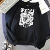 Motorová pila Anime Dámské Mikiny s kapucí s klokaní kapsou Harajuku Dámský Rukáv Pulovr Ležérní Streetwear Oblečení Topy Estetické Oblečení