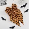 Bow Hairpin for Halloween Spring Hair Clips Women Pumpkin Skeleton Ghost Hand Printed Sweet Spooky Fabric Barrettes Cute Horror Accessories Holiday
