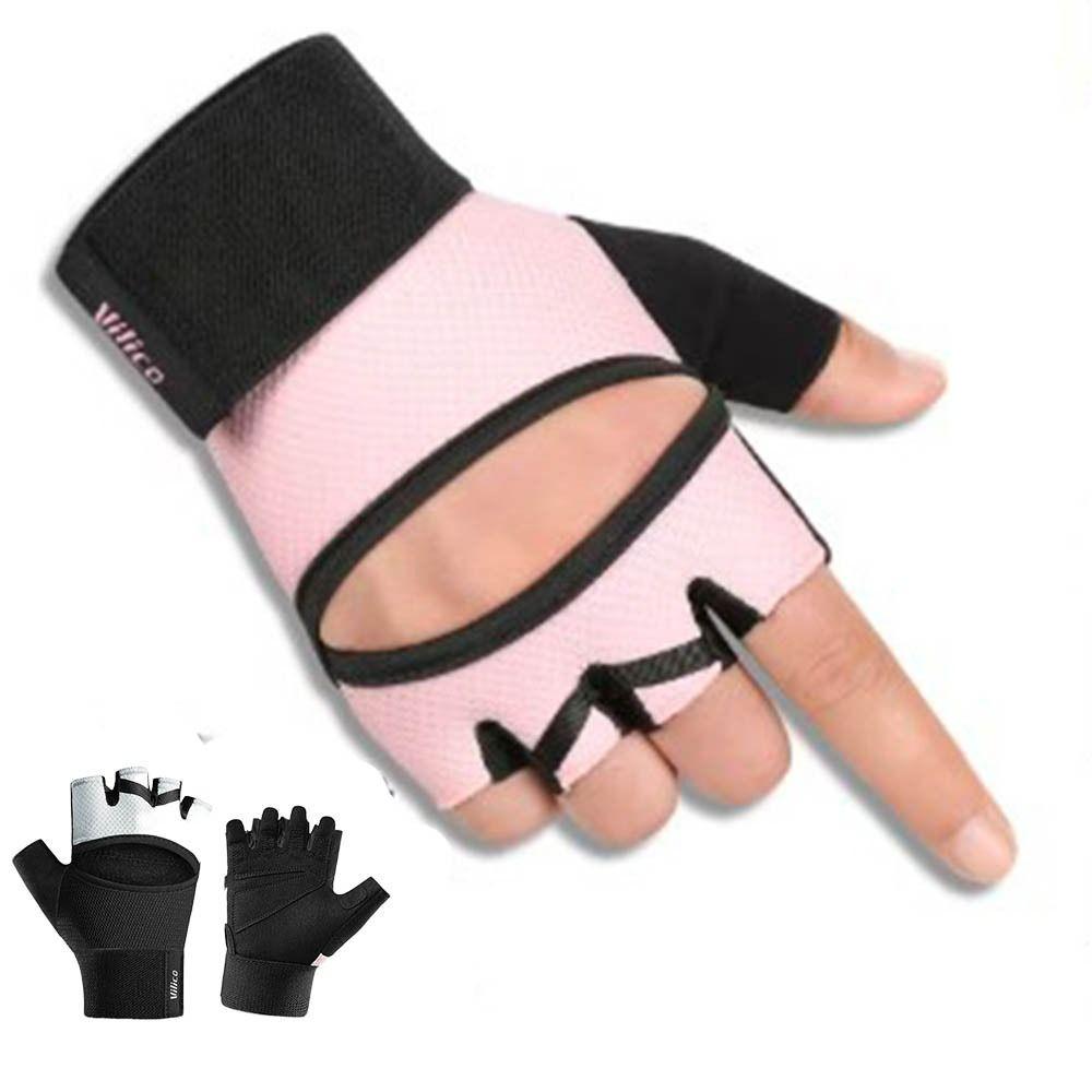 

1Pair Breathable Cycling Fingerless Gloves Half Finger Fishing Gloves Female Bicycle Bike M сірий
