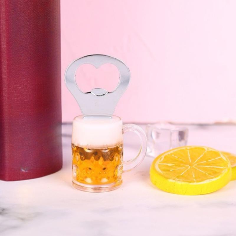 

3D Симуляция Открывалка для пивных бокалов Креативная открывалка для бутылок содовой в форме пивного бокала Наклейка на холодильник Веселая наклейка на холодильник Подарок