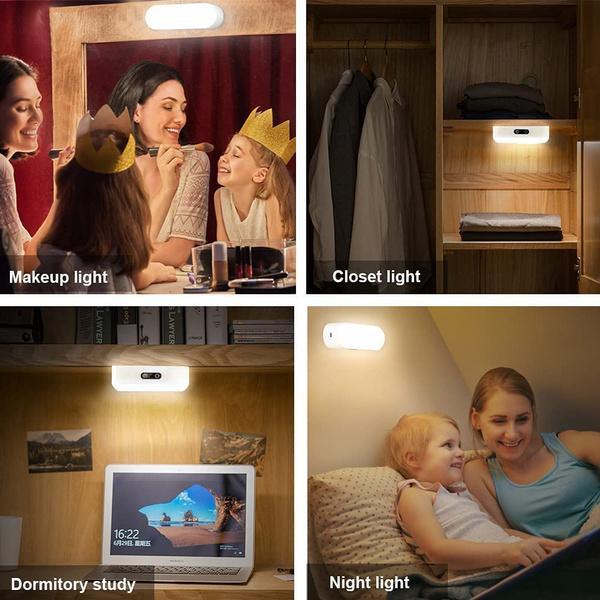 Έλεγχος αφής LED φωτιστικό γραφείου Ενσωματωμένη μπαταρία 1200/2000mAh, Φωτισμός 5 χρωμάτων Ρυθμιζόμενος επαναφορτιζόμενος USB φωτισμός ντουλάπας