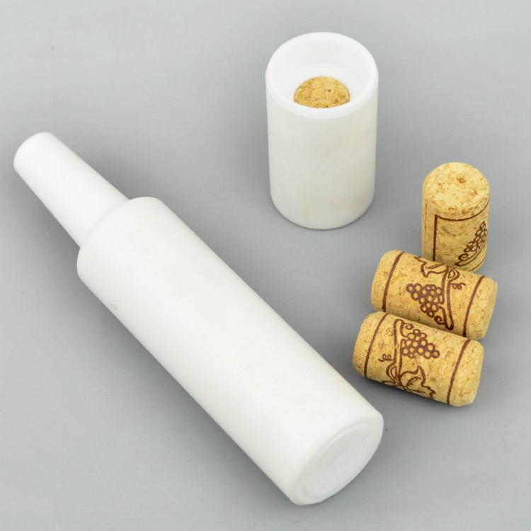 Red Wine Granulated Cork Bottle Stopper | Natural 1+1 Cork