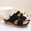 Summer Women Wedge Sandals Premium Orthopedic Open Toe Slippers Vintage Anti-Slip Leather Casual Female Platform Retro Shoes