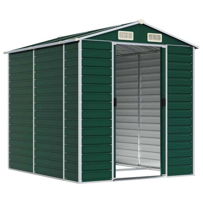 VidaXL Abri de Jardin, Cabane à Outils avec Poignées, Remise à Outils avec Toit Inclinable, Abri de Rangement Terrasse, Vert 3188232