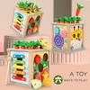 Educational Toys for Infants and Children Multifunctional Beads Intellectual Box Sets Pillar Gears Geometric Pairing Shape Cognitive Toys