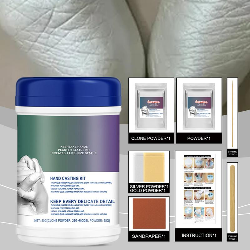 Hand Sculpture Kit Alginate Molding Powder Plaster Statue 3D Molding Kit Creative Hand Hold Casting Kit For Couples Adults