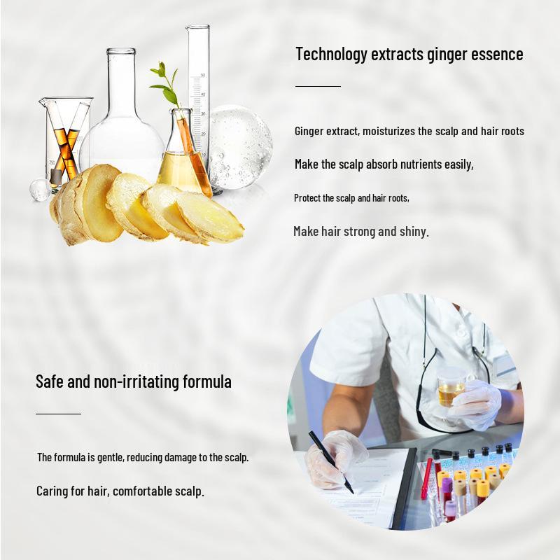 Refreshing Ginger & Polygonum Shampoo for Smooth Hair Care