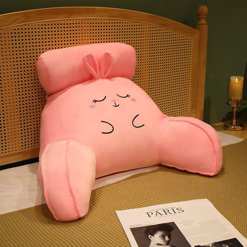 Multi Functional plush Cushion Animal Waist Support Bedside Soft Cushion Student Dormitory Cushion Office Home Sofa Large Backrest
