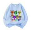 Sprunki Cartoon Game Printed Pullover Anime Rhythm Box Loose Hoodies Spring Autumn Children Clothes Round Neck Tops